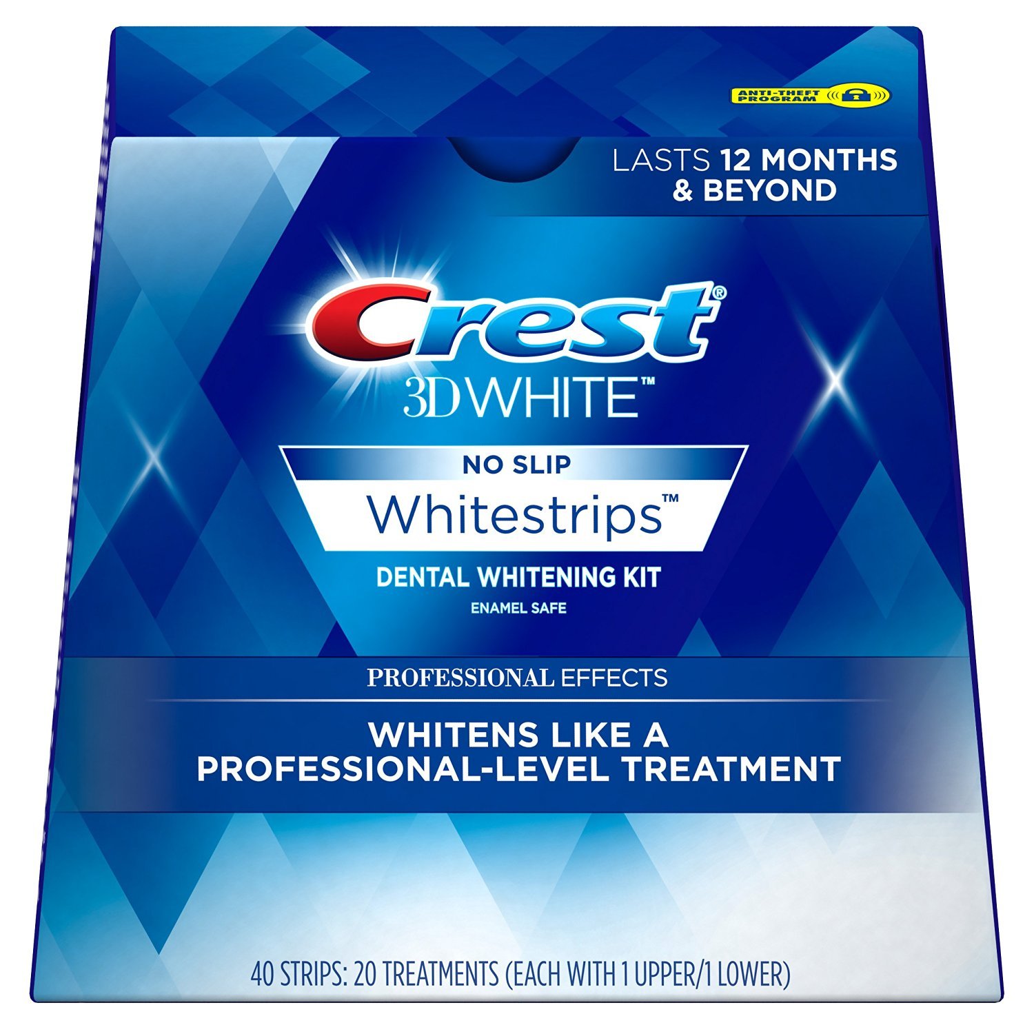 Crest 3D Whitestrips, Professional Effects Plus, Teeth Whitening Strip Kit, 48 Strips (24 Count Pack)