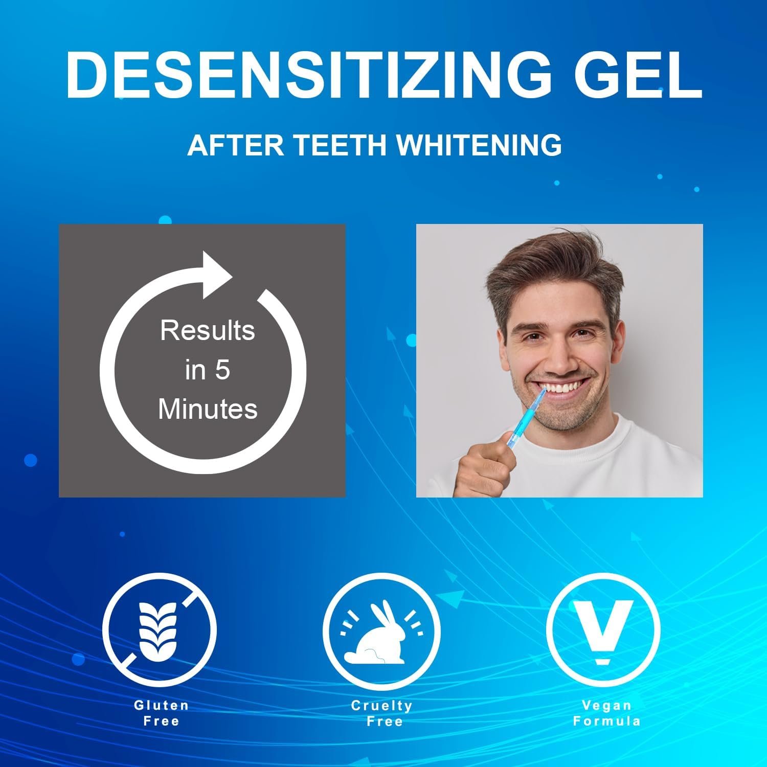 MySmile Teeth Whitening Pen Kit with Remineralization Gel 2Pcs Non-Sensitive Teeth Whitening Gel Pen Teeth Desensitizing Gel for Reduce Teeth Sensitivity After Teeth Whitening Strengthen Tooth Enamel