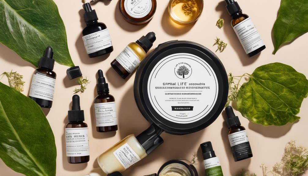 natural skincare products used