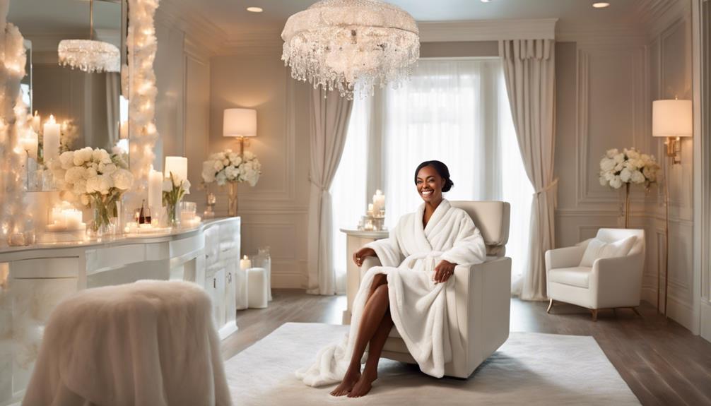 pampering at gleamglow spa