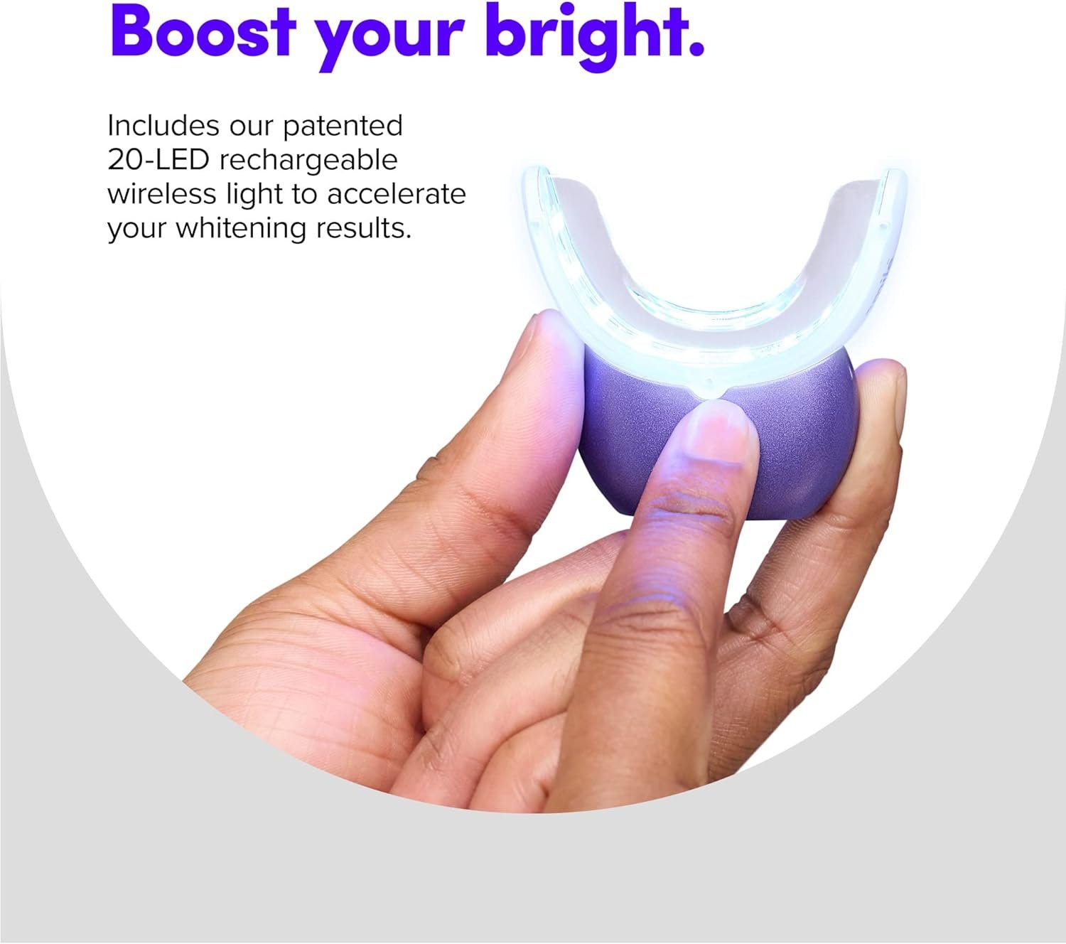 SmileDirectClub Ultra-Gentle Sensitivity-Free Teeth Whitening Kit with Wireless 20-LED Light - Gel Sensitive Teeth, Safe on Gums and Enamel, 0.17 Fl Oz (Pack of 2), 0.34 Fl Oz, Pack 2