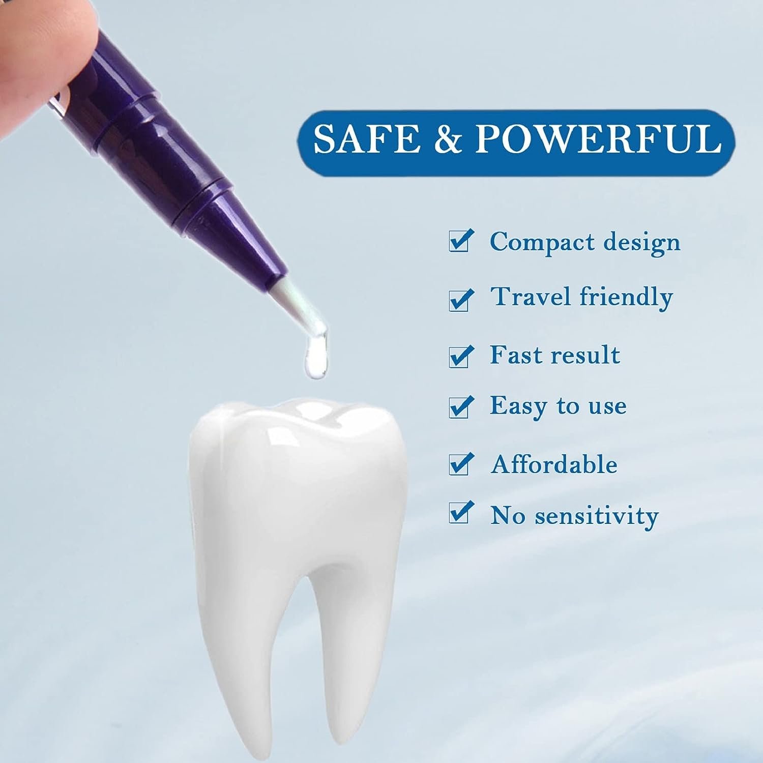 Teeth Whitening Pen, Effective＆Painless, No Sensitivity,Teeth Stain Remover to Whiten Teeth, Travel-Friendly, Easy to Use, Beautiful White SmileWhiten Teeth, Become More Confident and Attractive