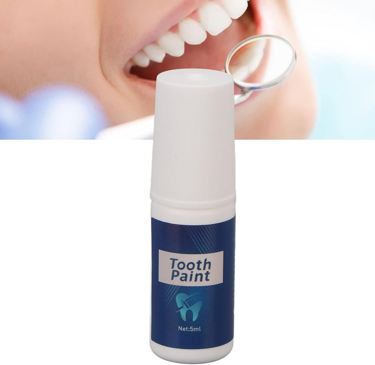 Teeth Whitening Pen,Teeth Whitening Paint, Tooth Paint,Instant Teeth Whitening Paint,Tooth Polish Uptight White,Oral Cleaning Beauty Tooth Paint for Removiing Yellow Stains 5ML